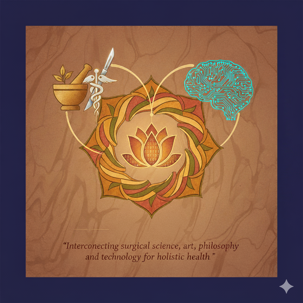 Interconnecting surgical science, art, philosophy and technology for holistic health
