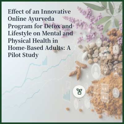 Effect of an Innovative Online Ayurveda Program for Detox and Lifestyle on Mental and Physical Health in Home-Based Adults: A Pilot Study