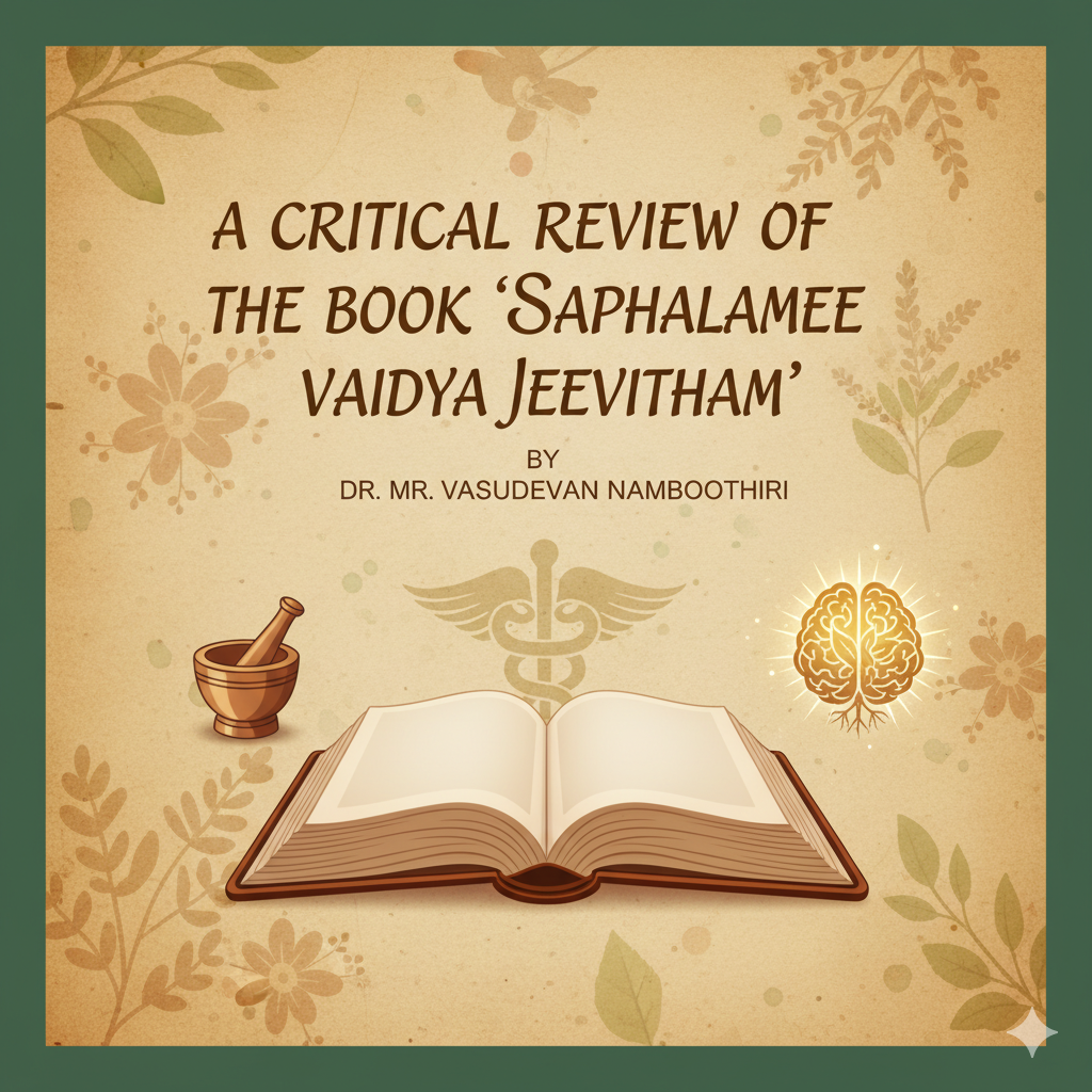 Exploring the depth of Ayurvedic healing: A critical review of the book “Saphalamee Vaidya Jeevitham” by Dr MR Vasudevan Namboothiri