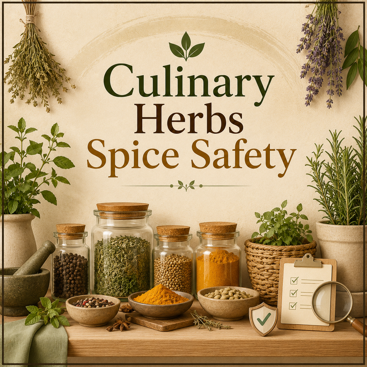 Culinary herbs and spices: A review of microbiological and physical risks and current regulatory
