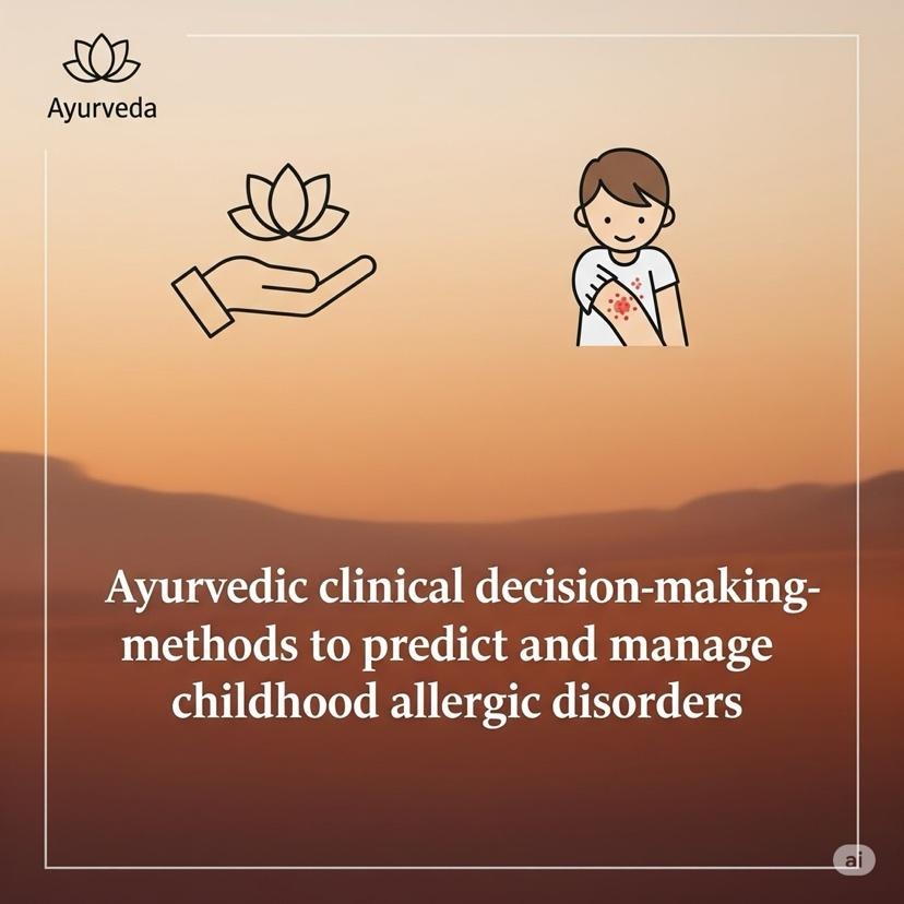 Ayurvedic clinical decision-making methods to predict, prevent and manage childhood allergic disorders 
