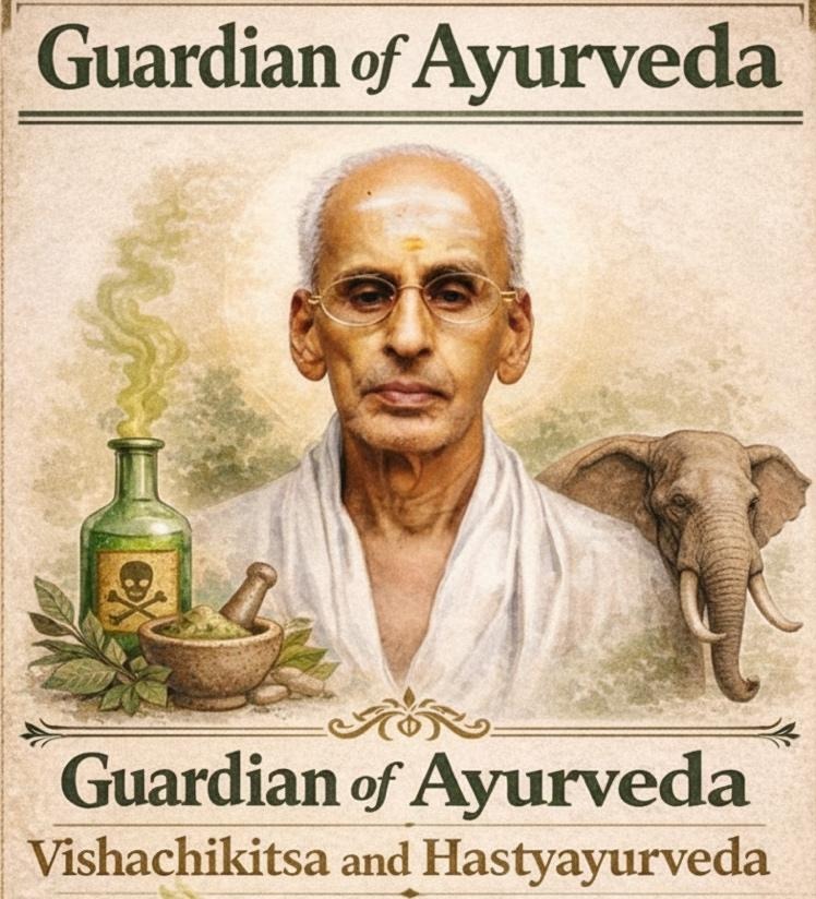 Avanapparambu Maheswaran Namboothirippad – a life which preserved the knowledge of Ayurveda Vishachikitsa and Hastyayurveda