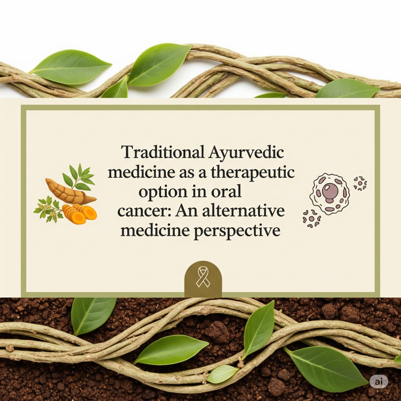 Traditional ayurvedic medicine as a therapeutic option in oral cancer: An alternative medicine perspective