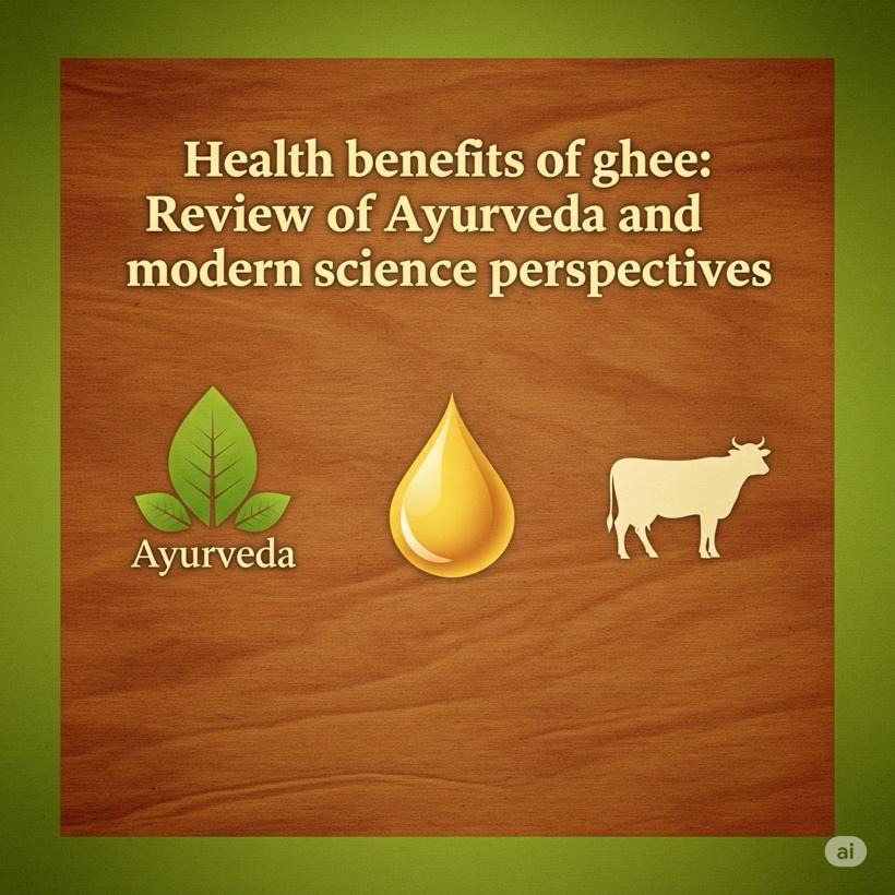Health benefits of ghee: Review of Ayurveda and modern science perspectives