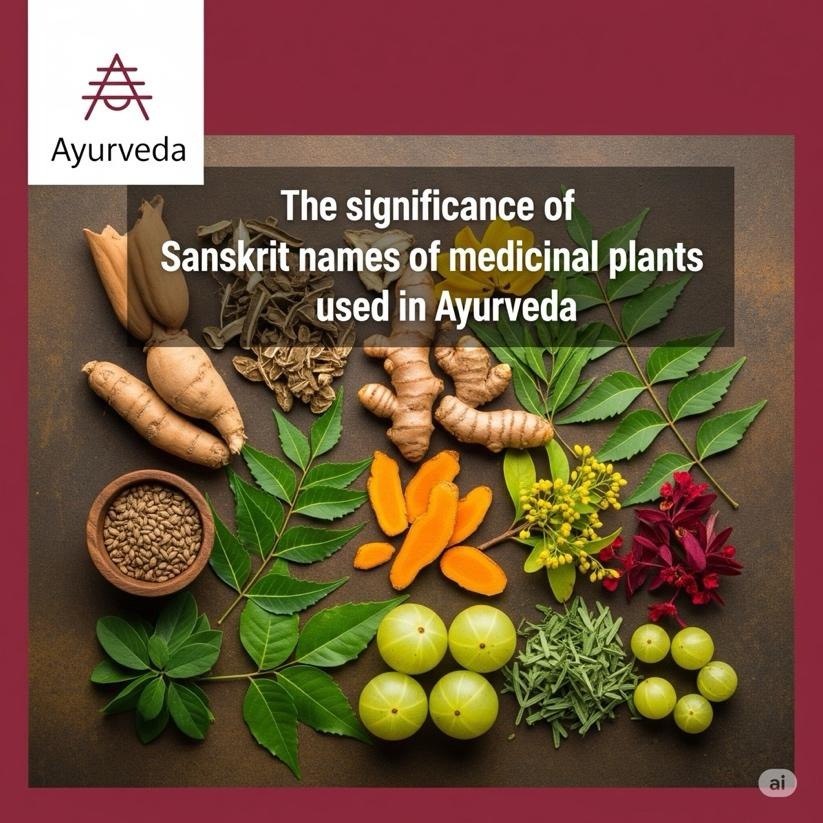 The significance of Sanskrit names of medicinal plants used in Ayurveda