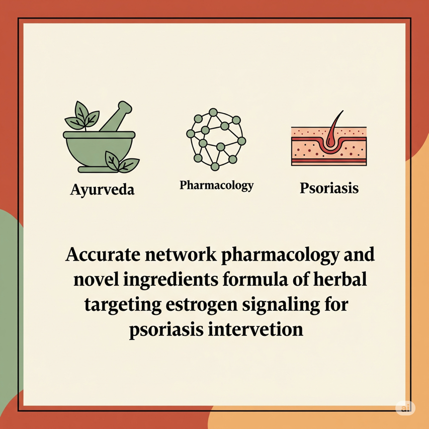 Accurate network pharmacology and novel ingredients formula of herbal targeting estrogen signaling for psoriasis intervention