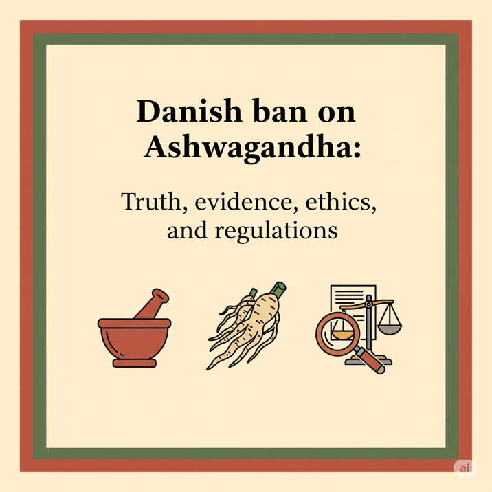 Danish ban on Ashwagandha: Truth, evidence, ethics, and regulations