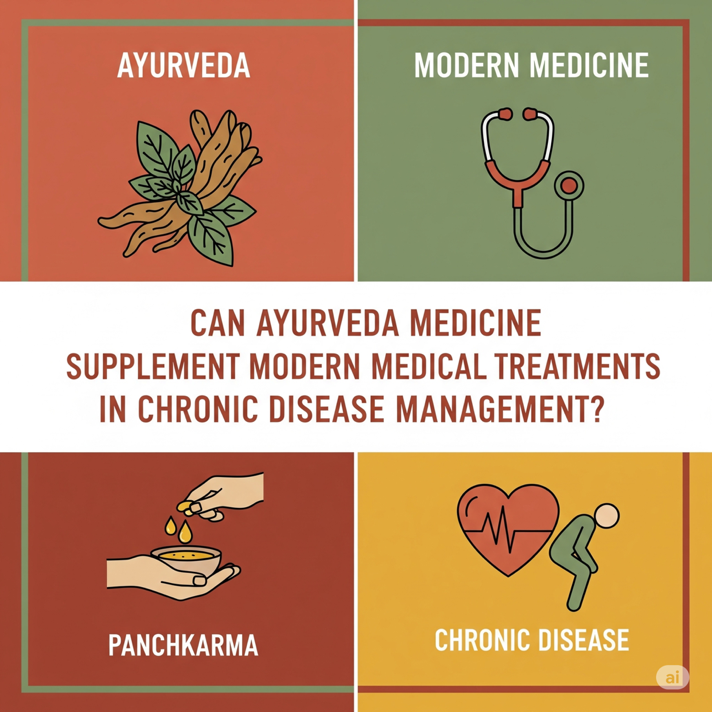 Can Ayurveda medicine supplement modern medical treatments in chronic disease management?