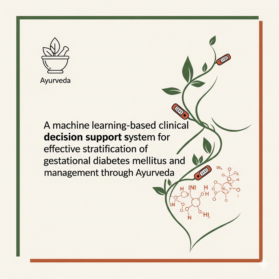 A machine learning-based clinical decision support system for effective stratification of gestational diabetes mellitus and management through Ayurveda