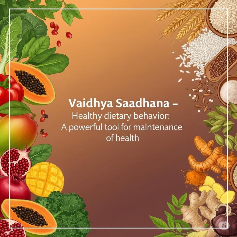 Vaidya Saadhana – Healthy dietary behavior: A powerful tool for maintenance of health